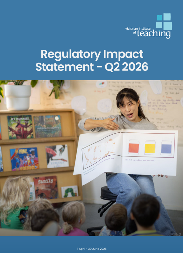 Regulatory impact statement Q2 2026