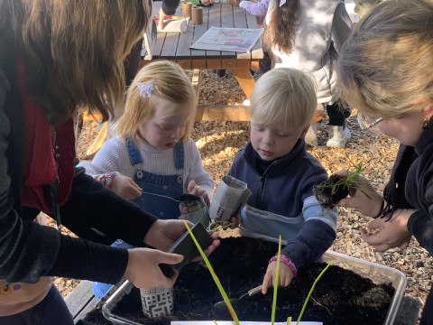 MLC Kindle, children playing outdoors